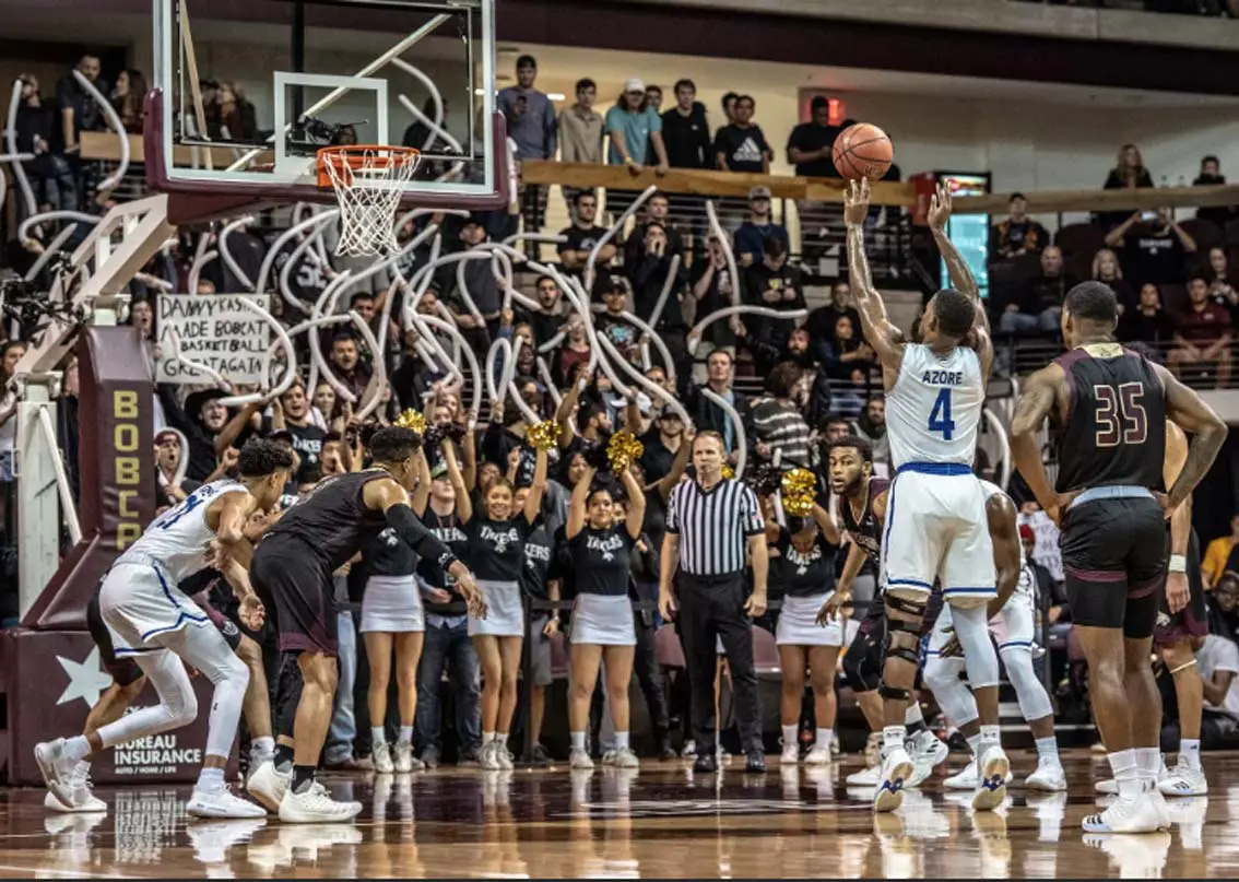 Basketball game in progress