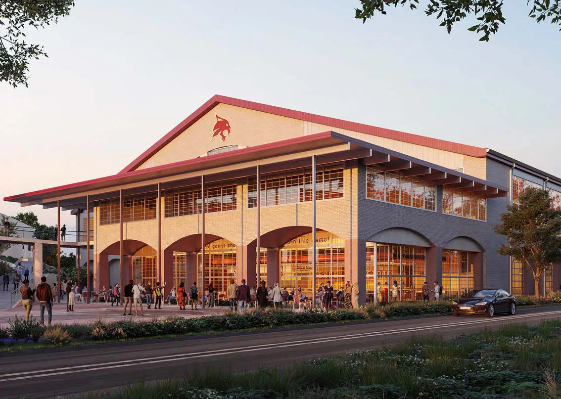 Rendering of outside of wellness center